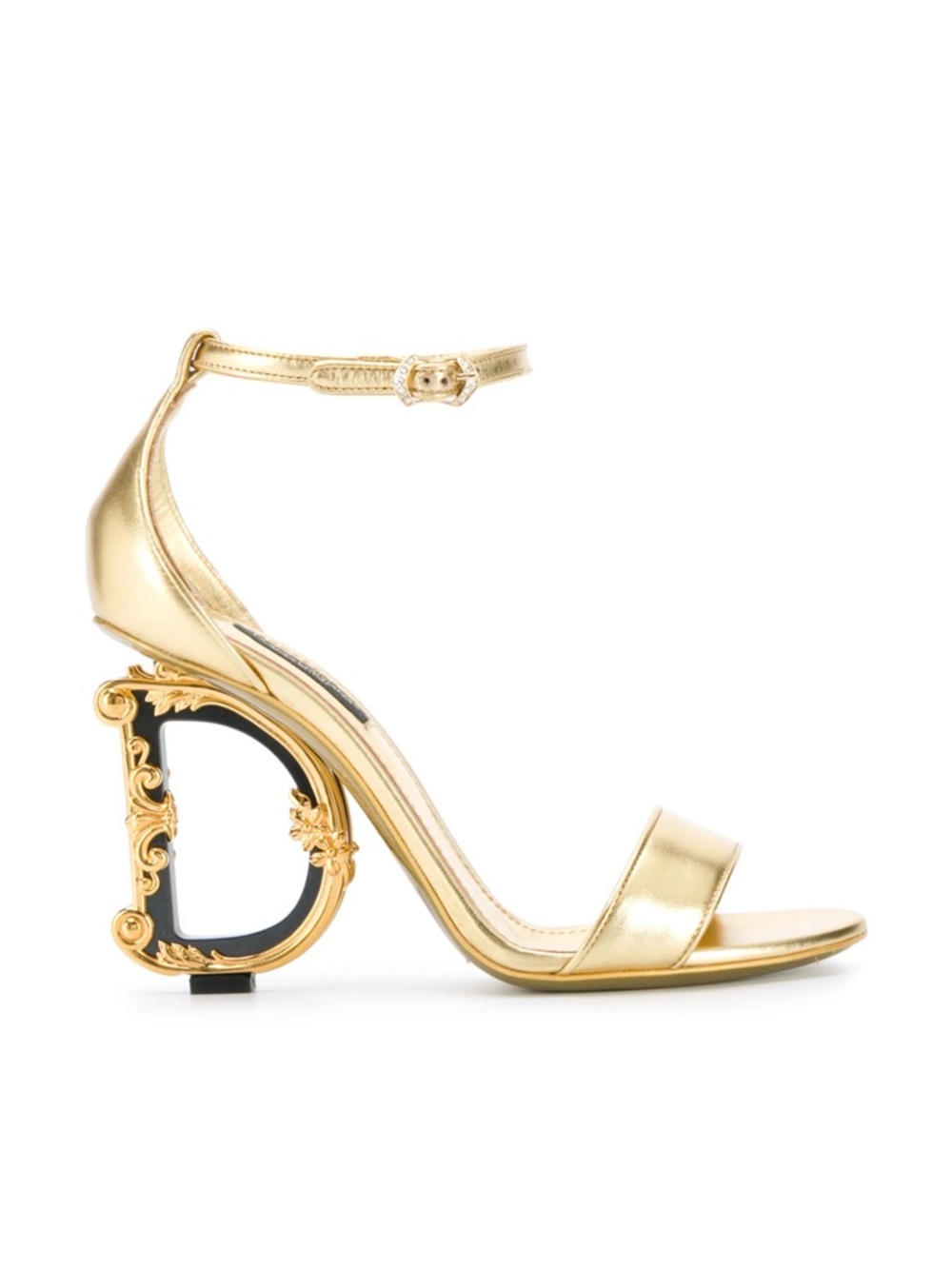 Dolce & Gabbana Nappa Mordore Sandal Heels
